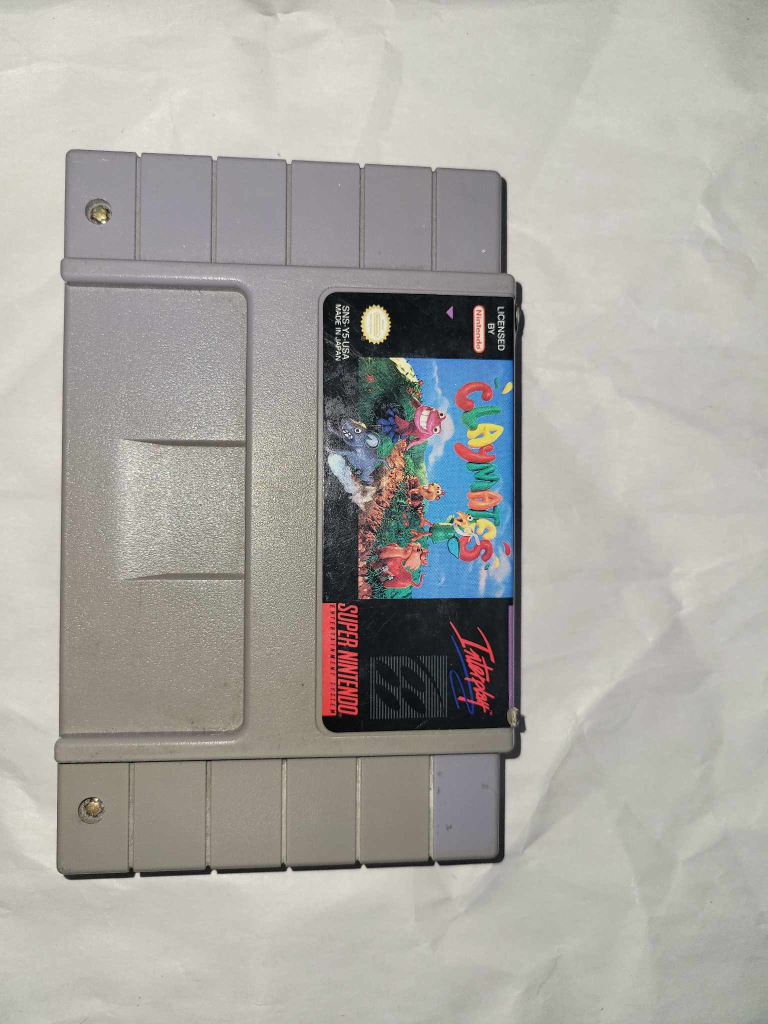 SUPER NINTENDO - CLAYMATES - CARTRIDGE ONLY (01)